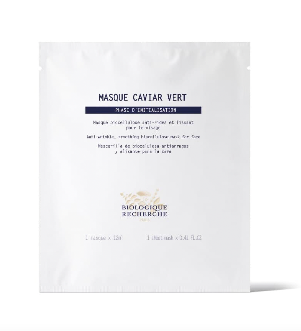 Biologique Recherche Masque Caviar Vert Anti-wrinkle, smoothing biocellulose mask for face