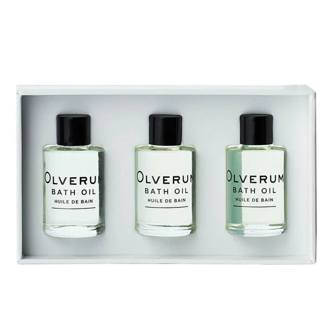 Olverum Bath oil travel set of 3  x 15 ml