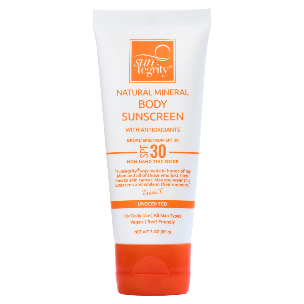 Suntegrity Natural Sunscreen for Body (Unscented) 3oz