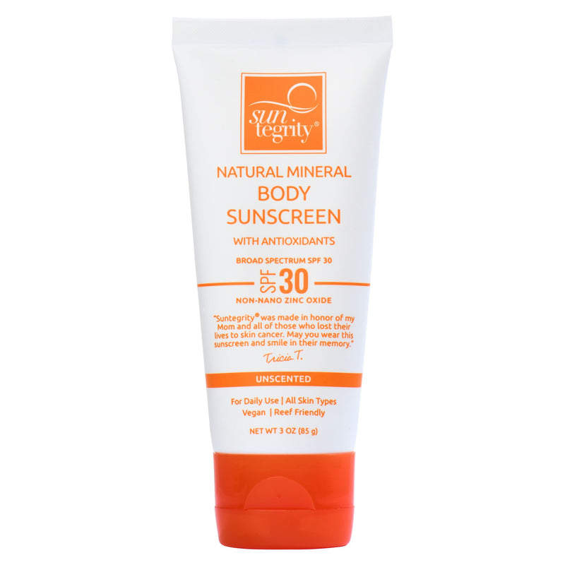 Suntegrity Natural Sunscreen for Body (Unscented) 3oz