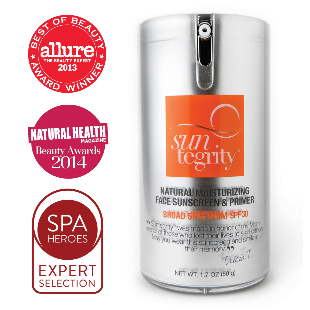 Suntegrity Face Sunscreen & Primer 1.7oz